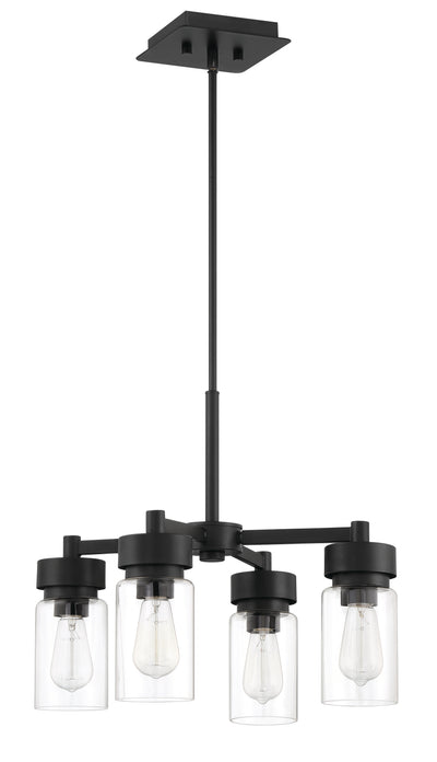 Bennet 4 Light Outdoor Chandelier in Midnight Exterior Craftmade