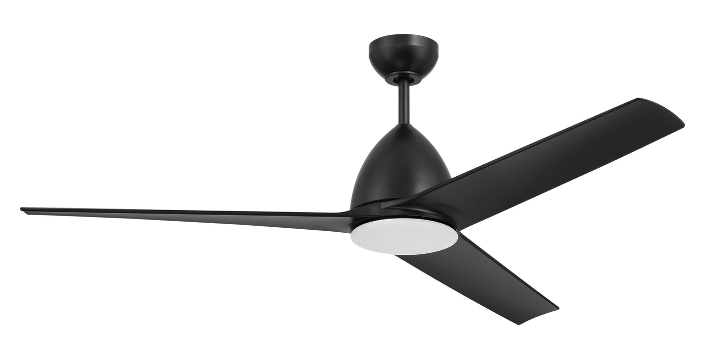 54" Nitro in Flat Black w/ Flat Black Blades Ceiling Fan CRAFTMADE