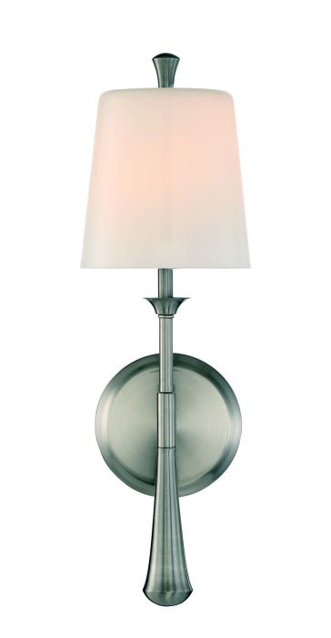 Palmer 1 Light Sconce in Brushed Polished Nickel Wall Sconce Craftmade