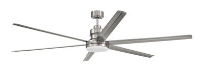 72" Mondo in Brushed Polished Nickel w/ Brushed Polished Nickel Blades Ceiling Fan CRAFTMADE