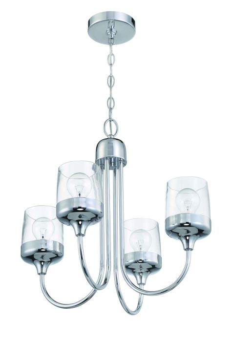 Wrenn 4 Light Chandelier in Chrome Chandelier Craftmade