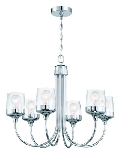 Wrenn 6 Light Chandelier in Chrome Chandelier Craftmade