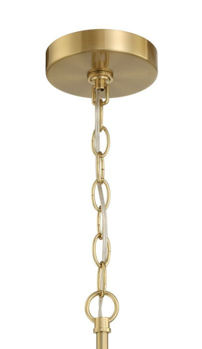 Fortuna 4 Light Chandelier in Satin Brass Chandelier Craftmade