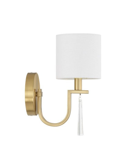 Fortuna 1 Light Wall Sconce in Satin Brass Wall Sconce Craftmade