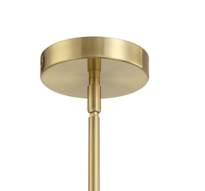 Fortuna 1 Light Mini Pendant in Satin Brass Pendant Craftmade