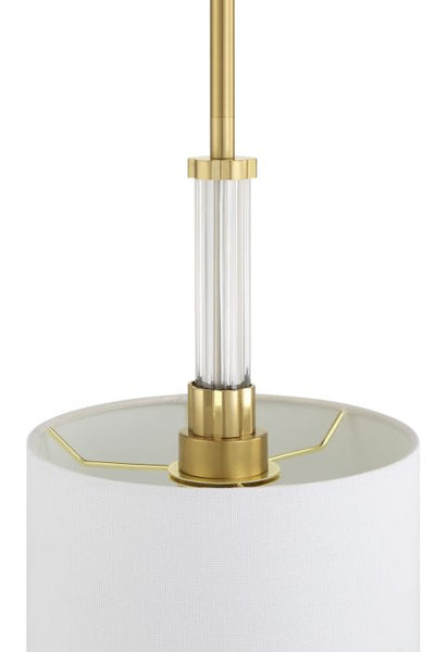 Fortuna 1 Light Mini Pendant in Satin Brass Pendant Craftmade