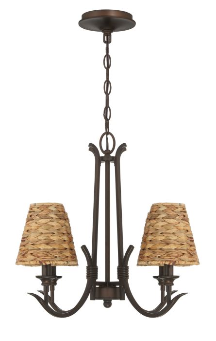 Kokomo 4 Light Chandelier in Aged Bronze Brushed Chandelier Craftmade