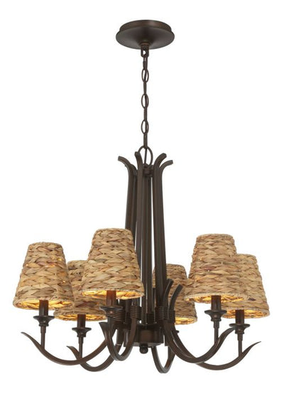 Kokomo 6 Light Chandelier in Aged Bronze Brushed Chandelier Craftmade