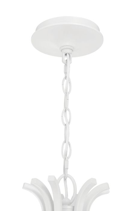 Kokomo 9 Light Chandelier in Matte White Chandelier Craftmade