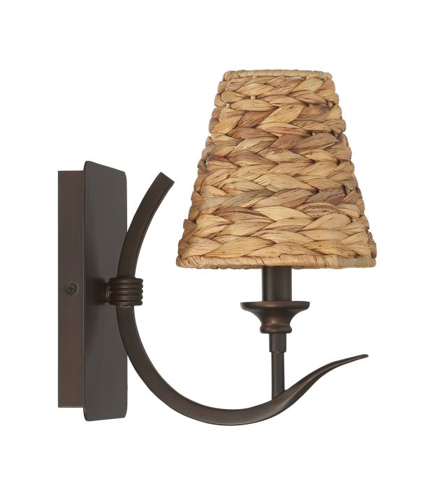 Kokomo 1 Light Wall Sconce in Aged Bronze Brushed Wall Sconce Craftmade