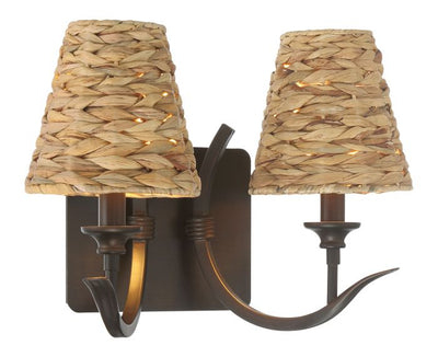 Kokomo 2 Light Wall Sconce in Aged Bronze Brushed Wall Sconce Craftmade