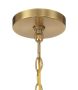 Freeform 10 Light Chandelier in Satin Brass/Walnut Chandelier Craftmade