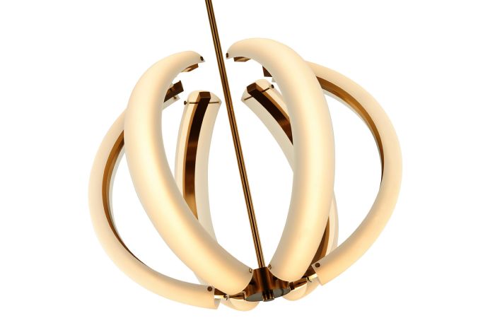 Unwind Small LED Pendant in Satin Brass Pendant Craftmade