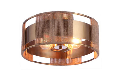 Kensey 2 Light Semi Flush in Satin Brass Semi Flush Craftmade