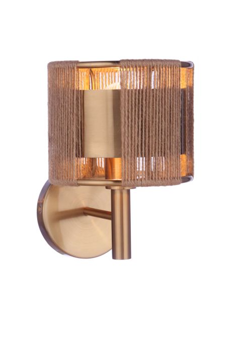 Kensey 1 Light Wall Sconce in Satin Brass Wall Sconce Craftmade