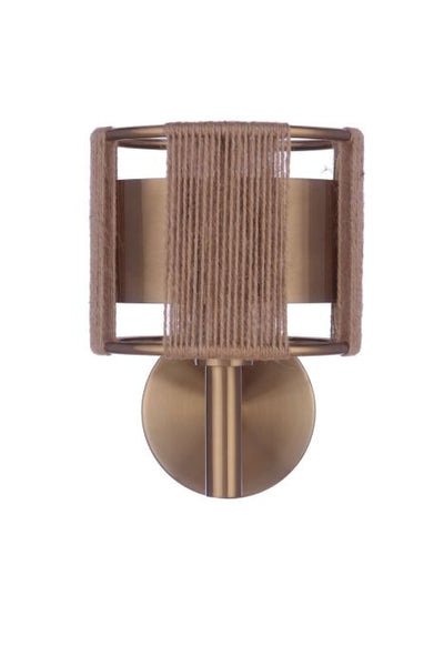 Kensey 1 Light Wall Sconce in Satin Brass Wall Sconce Craftmade