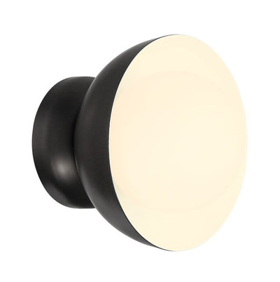 Ventura Dome 1 Light Wall Sconce in Flat Black Wall Sconce Craftmade