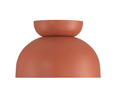 Ventura Dome 1 Light Flushmount in Baked Clay Flush Mount Craftmade