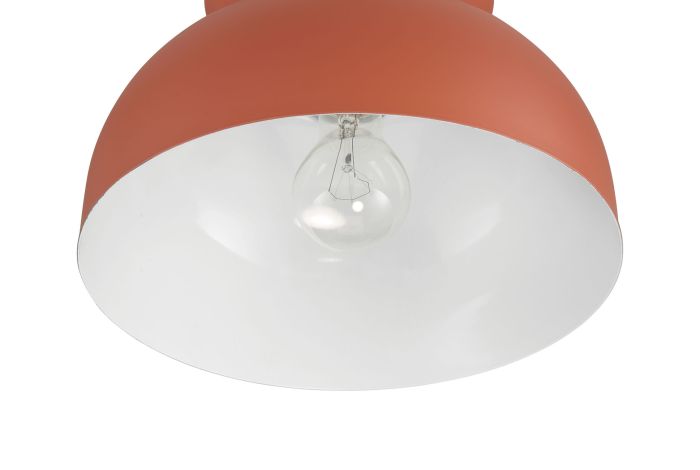 Ventura Dome 1 Light Flushmount in Baked Clay Flush Mount Craftmade