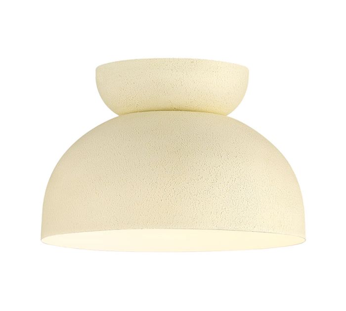 Ventura Dome 1 Light Flushmount in Cottage White Flush Mount Craftmade