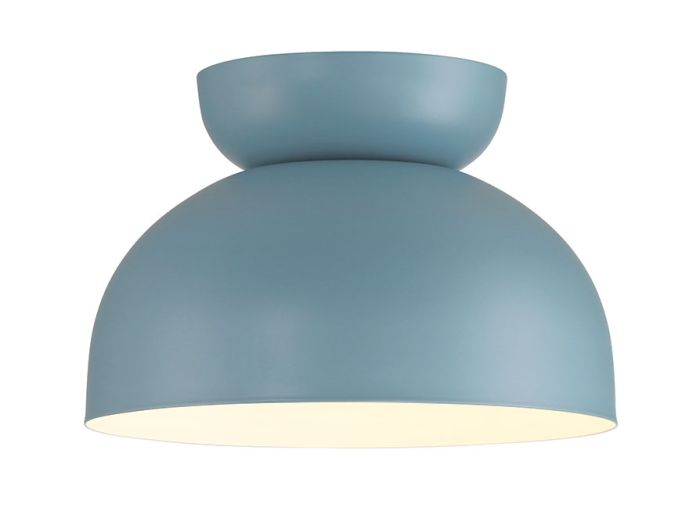 Ventura Dome 1 Light Flushmount in Dusty Blue Flush Mount Craftmade