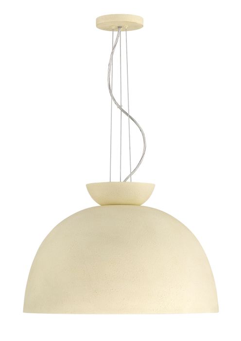 Ventura Dome 1 Light Pendant in Cottage White Pendant Craftmade