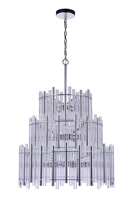 Reveal 13 Light Chandelier in Chrome Chandelier Craftmade