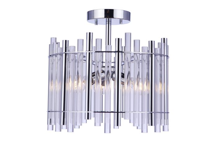 Reveal 3 Light Semi Flush in Chrome Semi Flush Craftmade