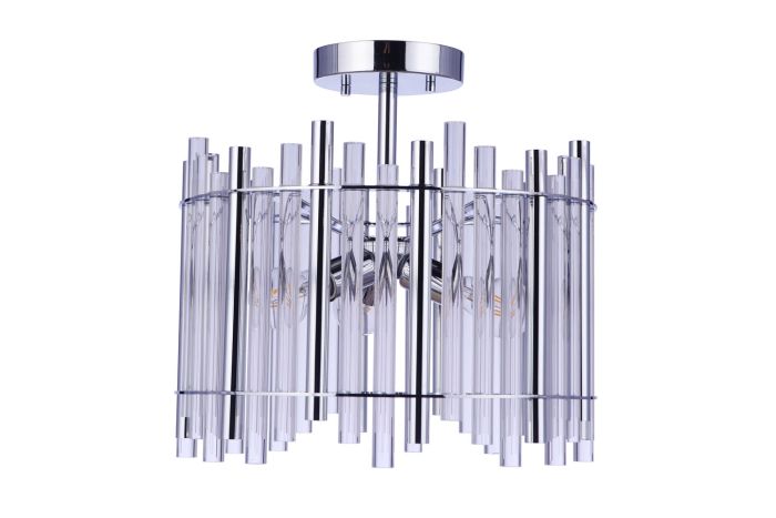 Reveal 3 Light Semi Flush in Chrome Semi Flush Craftmade