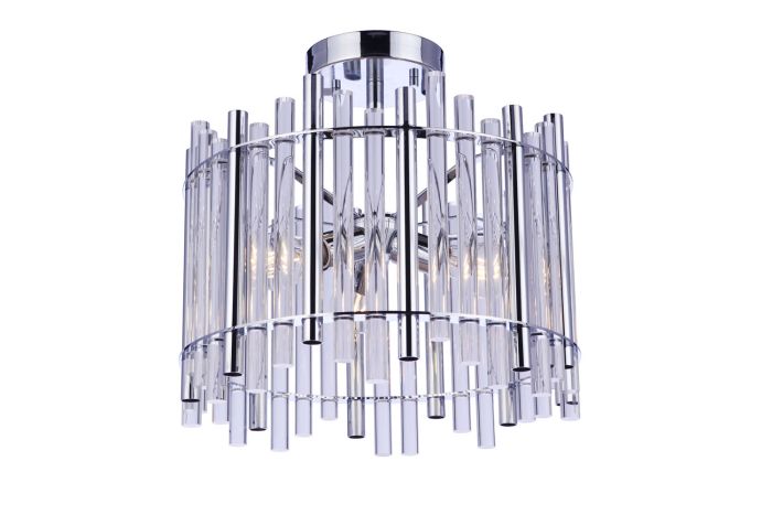 Reveal 3 Light Semi Flush in Chrome Semi Flush Craftmade