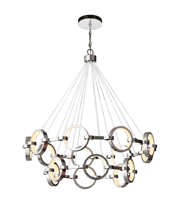 Context 15 Light LED Chandelier in Chrome Chandelier Craftmade