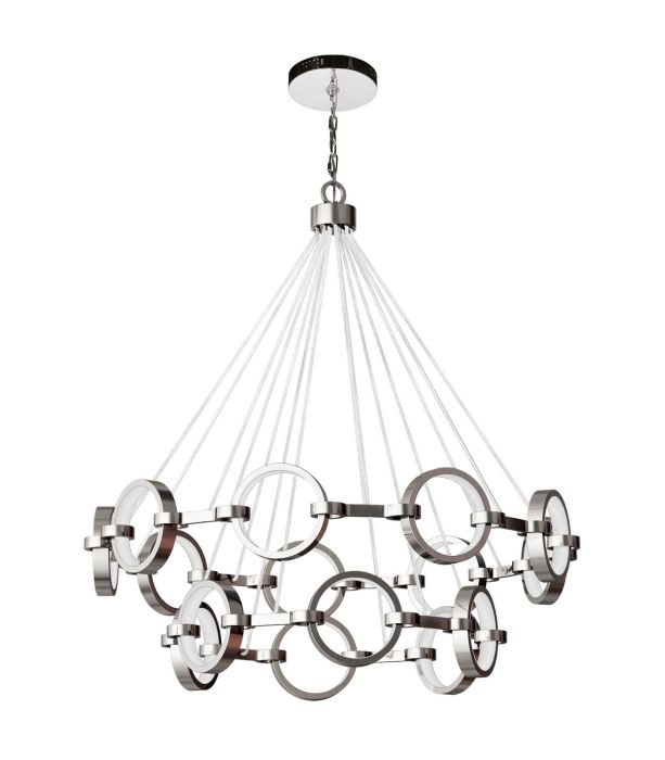 Context 15 Light LED Chandelier in Chrome Chandelier Craftmade