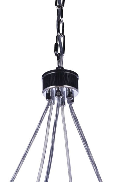 Context 6 Light LED Chandelier in Chrome Chandelier Craftmade