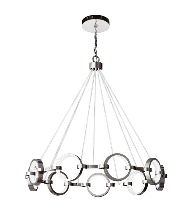 Context 9 Light LED Chandelier in Chrome Chandelier Craftmade