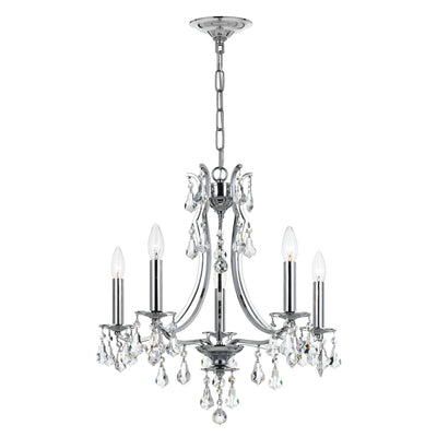 Cedar 5 Light Polished Chrome Chandelier Chandelier Crystorama