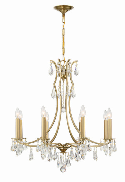 Cedar 8 Light Vibrant Gold Chandelier Chandelier Crystorama