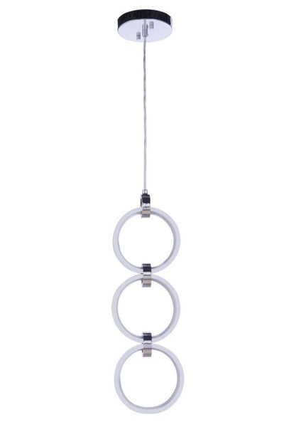 Context 3 Light LED Pendant in Chrome Pendant Craftmade