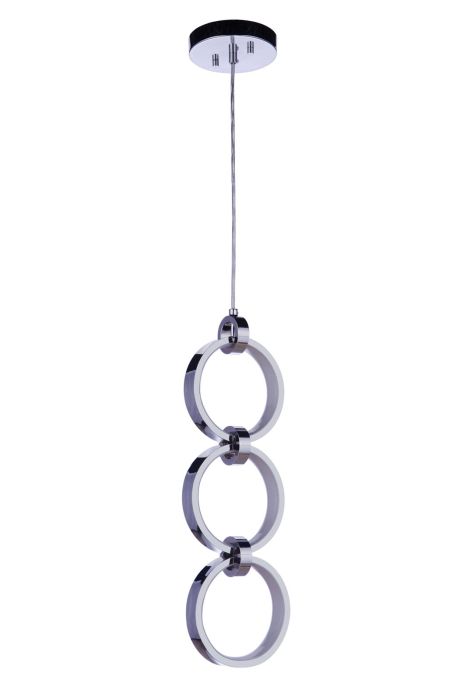 Context 3 Light LED Pendant in Chrome Pendant Craftmade