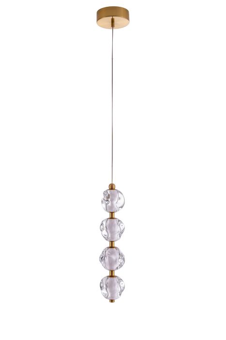 Jackie 4 Light LED Pendant in Satin Brass Pendant Craftmade