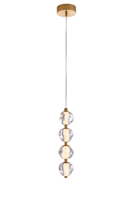 Jackie 4 Light LED Pendant in Satin Brass Pendant Craftmade