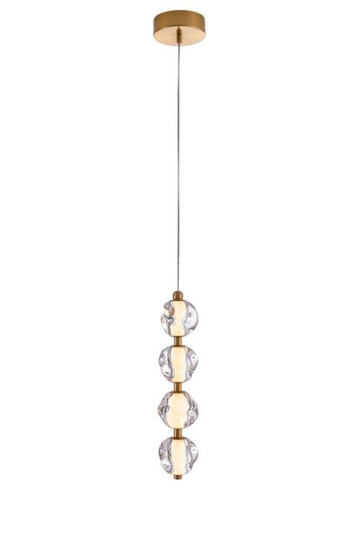 Jackie 4 Light LED Pendant in Satin Brass Pendant Craftmade