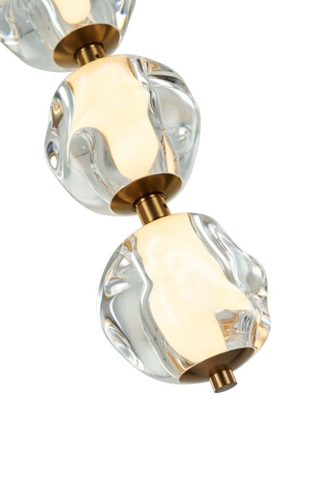 Jackie 7 Light LED Pendant in Satin Brass Pendant Craftmade