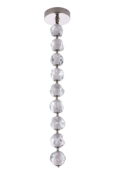 Jackie 9 Light LED Pendant in Polished Nickel Pendant Craftmade