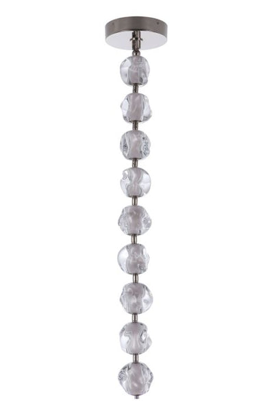 Jackie 9 Light LED Pendant in Polished Nickel Pendant Craftmade