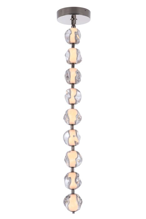 Jackie 9 Light LED Pendant in Polished Nickel Pendant Craftmade