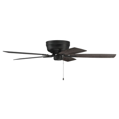 52" Pro Plus Hugger in Flat Black  w/ Flat Black/Greywood Blades Ceiling Fan CRAFTMADE