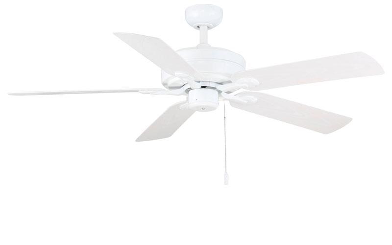 Courtyard Outdoor White 52" Ceiling Fan Ceiling Fan Wind River