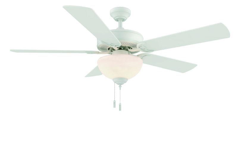 Dalton White 52" Bowl Uni Pack Ceiling Fan Wind River