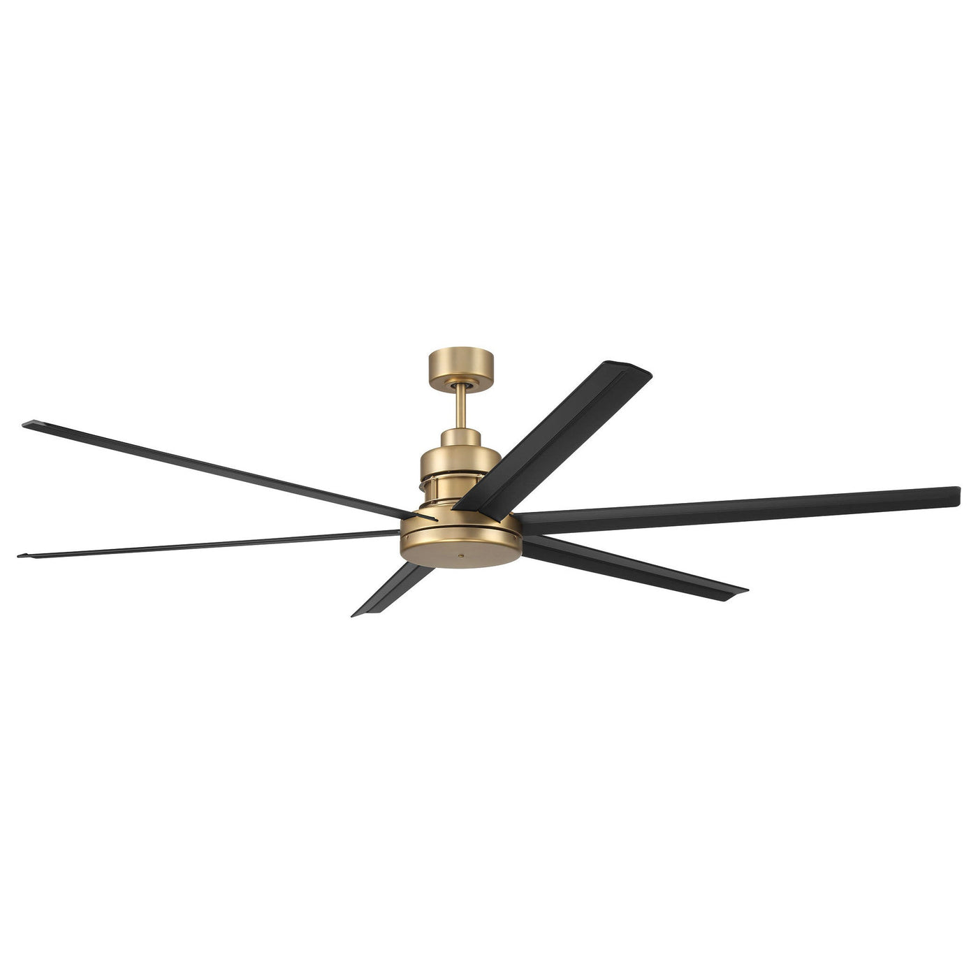 72" Mondo in Satin Brass w/ Flat Black Blades Ceiling Fan CRAFTMADE