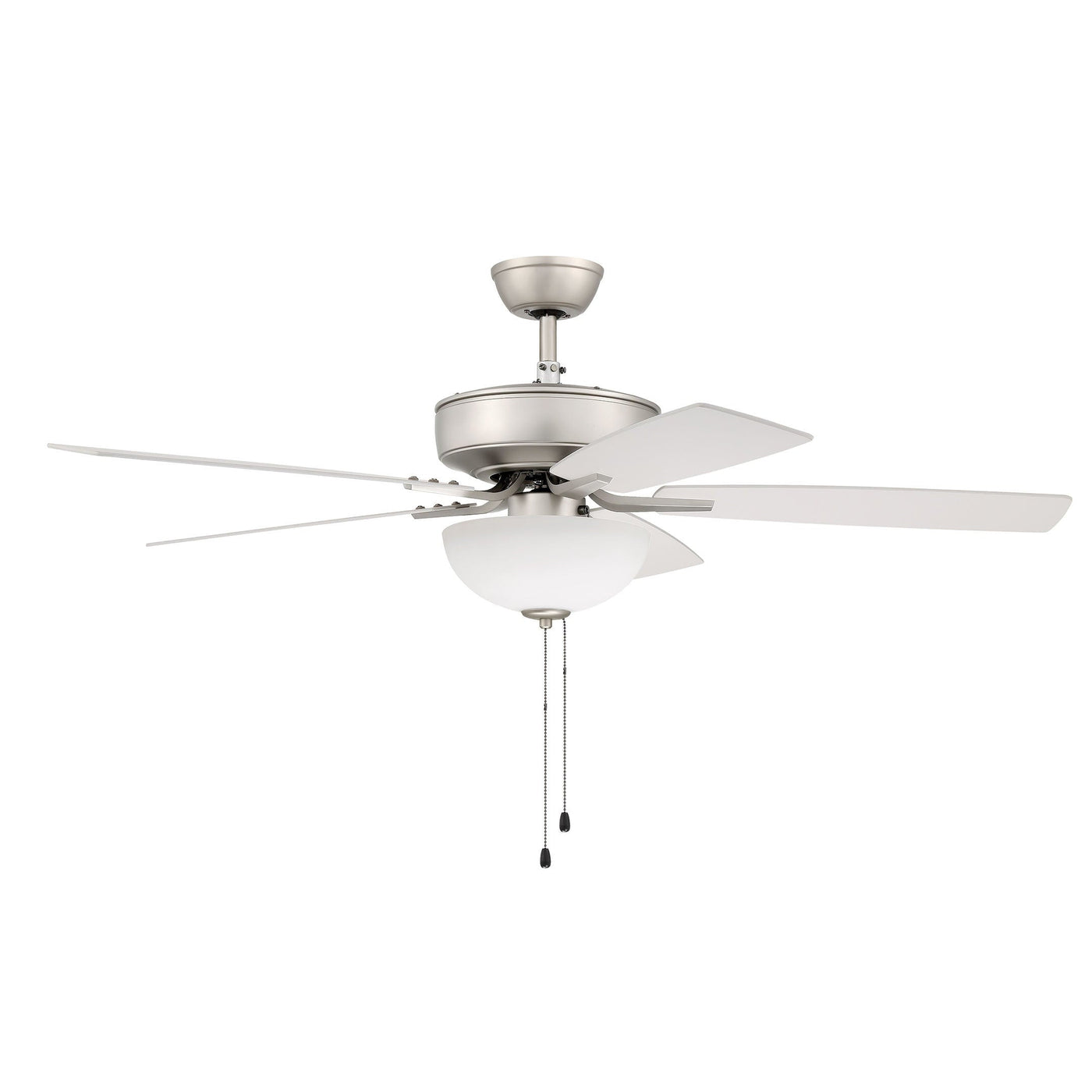 52" Pro Plus 211 in Brushed Nickel w/ White Blades Ceiling Fan CRAFTMADE